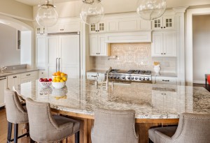 Beautiful Kitchen Detail in Luxury Home.