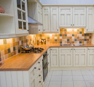 A spacious modern kitchen